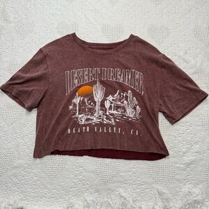 Obsessive Love Graphic Crop Top (S)